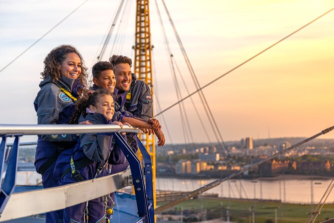 Up at The O2: Sunset Climb with Guided Tour with Panoramic Views - Getting there and planning the timing