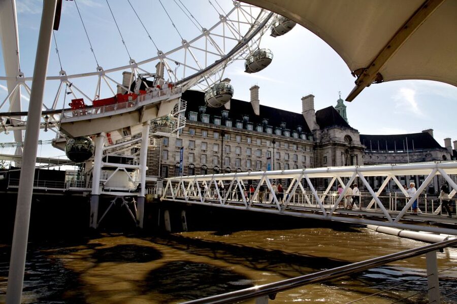Vintage Double Decker Bus Tour & Thames River Cruise - Westminster from the open top