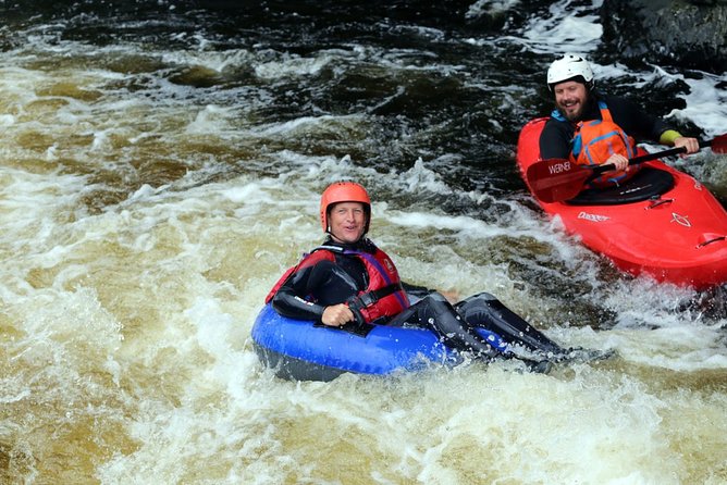 Whitewater River Tubing in Llangollen - Starting at Llangollen and heading for the Horseshoe Falls